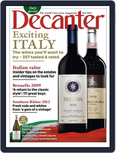 Decanter April 1st, 2014 Digital Back Issue Cover