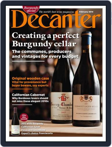 Decanter January 7th, 2014 Digital Back Issue Cover