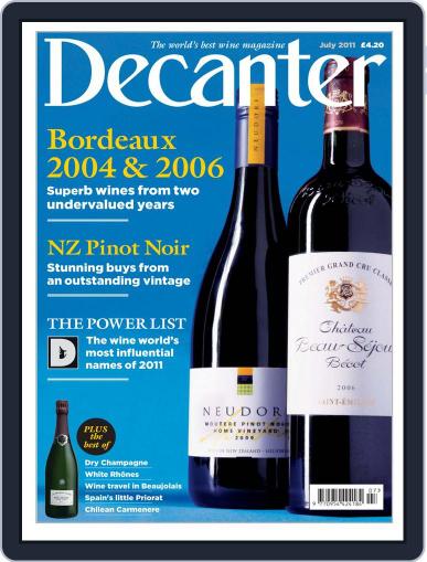 Decanter June 8th, 2011 Digital Back Issue Cover
