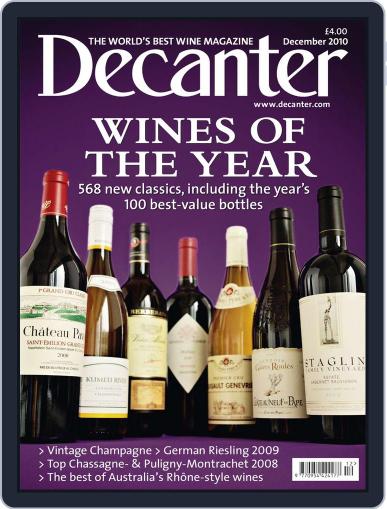 Decanter November 12th, 2010 Digital Back Issue Cover
