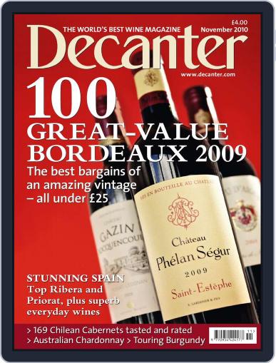 Decanter October 6th, 2010 Digital Back Issue Cover