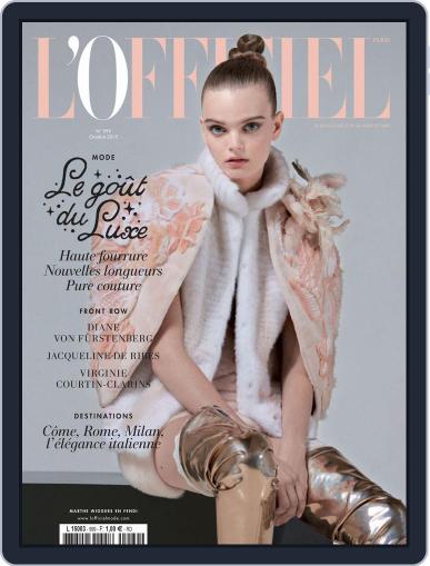 L'officiel Paris October 31st, 2015 Digital Back Issue Cover