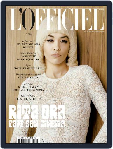 L'officiel Paris February 1st, 2015 Digital Back Issue Cover