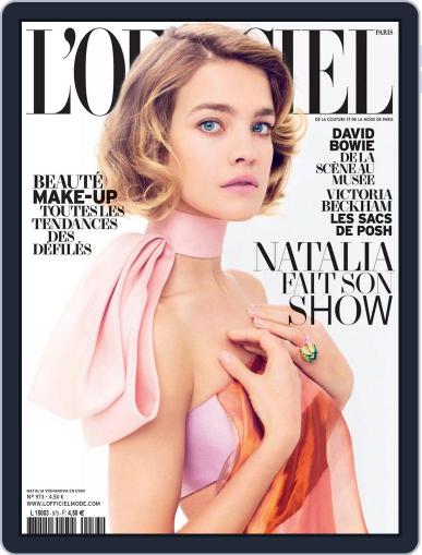 L'officiel Paris February 25th, 2013 Digital Back Issue Cover