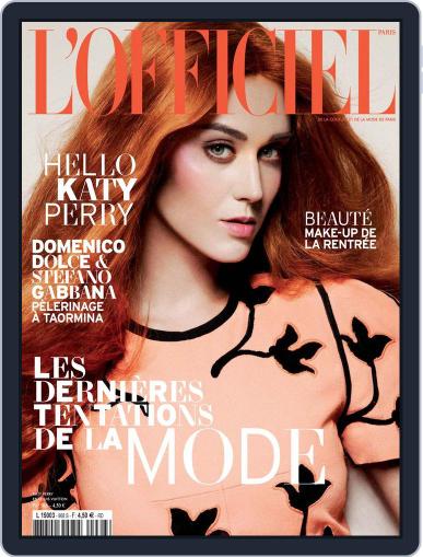 L'officiel Paris August 29th, 2012 Digital Back Issue Cover