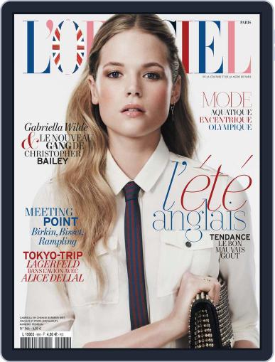 L'officiel Paris May 24th, 2012 Digital Back Issue Cover