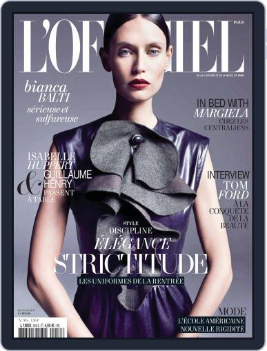 L'officiel Paris September 13th, 2011 Digital Back Issue Cover