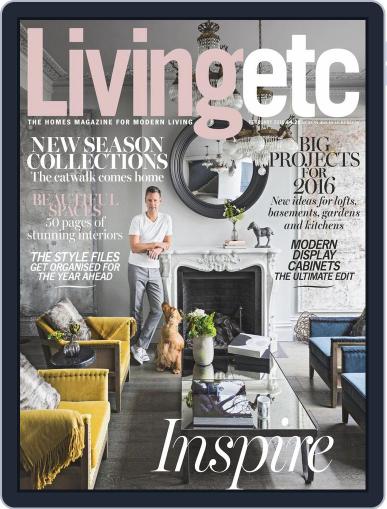 Living Etc January 1st, 2016 Digital Back Issue Cover
