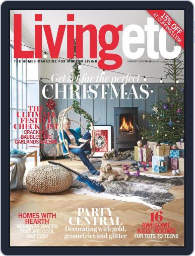 Living Etc December 3rd, 2015 Digital Back Issue Cover