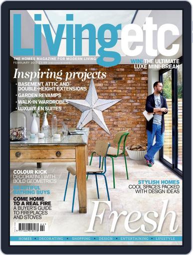 Living Etc January 1st, 2013 Digital Back Issue Cover
