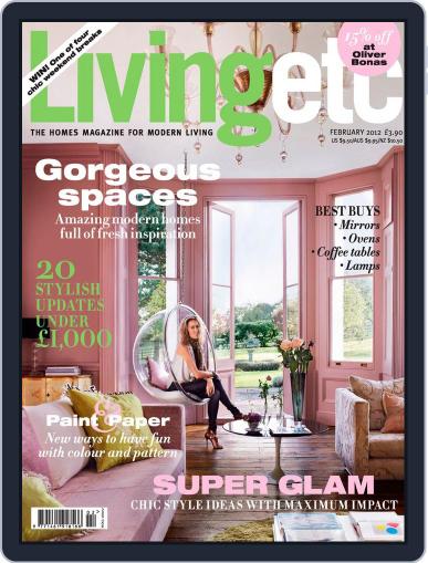 Living Etc January 4th, 2012 Digital Back Issue Cover