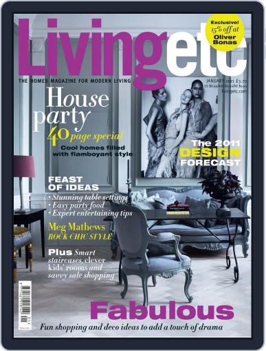 Living Etc December 3rd, 2010 Digital Back Issue Cover