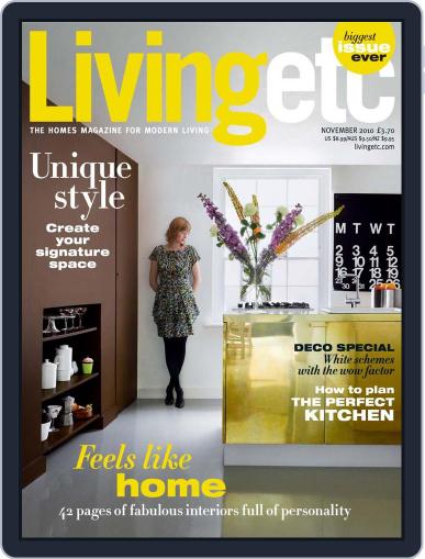 Living Etc October 5th, 2010 Digital Back Issue Cover