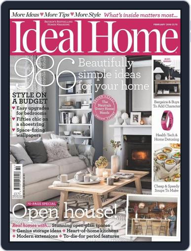 Ideal Home January 2nd, 2016 Digital Back Issue Cover