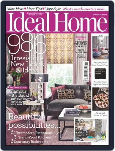 Ideal Home October 1st, 2015 Digital Back Issue Cover