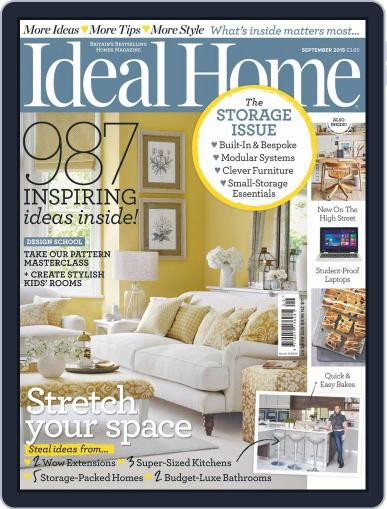 Ideal Home September 1st, 2015 Digital Back Issue Cover