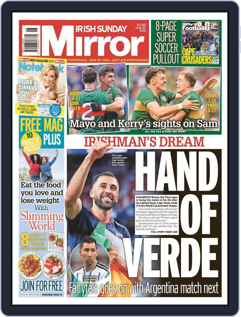 Irish Sunday Mirror (Digital) Subscription