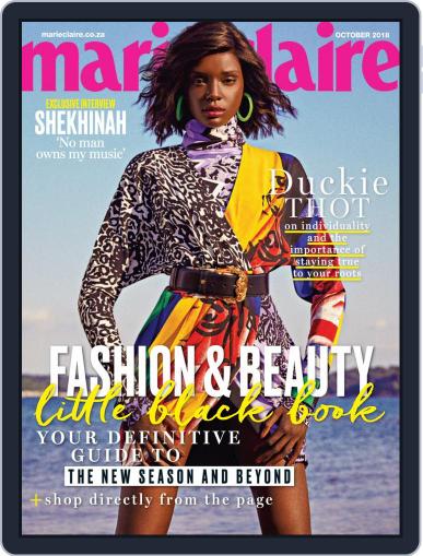 Marie Claire South Africa October 1st, 2018 Digital Back Issue Cover