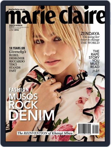 Marie Claire South Africa May 23rd, 2016 Digital Back Issue Cover