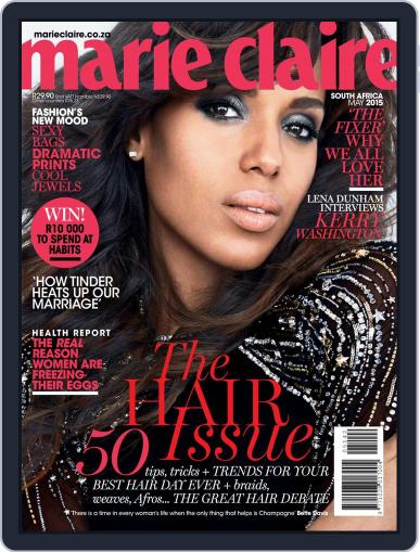 Marie Claire South Africa May 1st, 2015 Digital Back Issue Cover