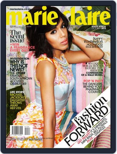 Marie Claire South Africa September 15th, 2013 Digital Back Issue Cover