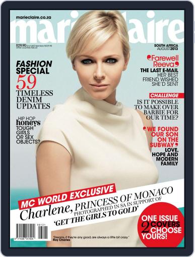 Marie Claire South Africa July 21st, 2013 Digital Back Issue Cover