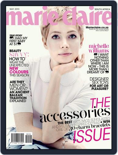 Marie Claire South Africa April 21st, 2013 Digital Back Issue Cover