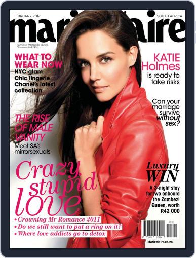 Marie Claire South Africa January 16th, 2012 Digital Back Issue Cover
