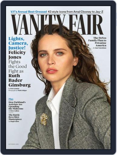 Vanity Fair UK October 1st, 2018 Digital Back Issue Cover