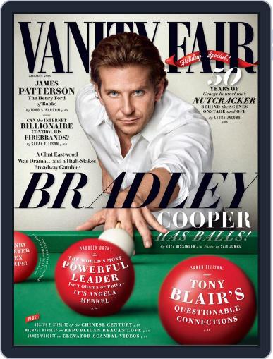 Vanity Fair UK December 9th, 2014 Digital Back Issue Cover