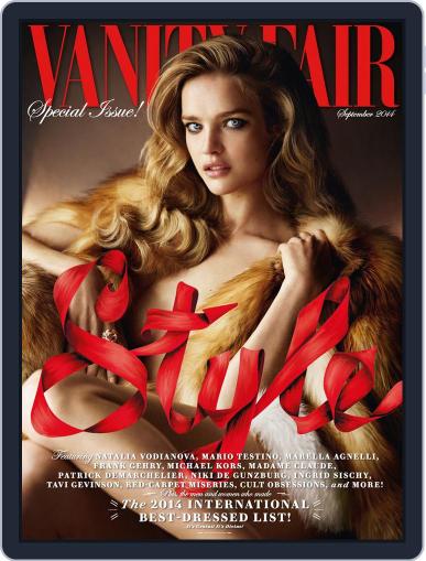 Vanity Fair UK August 12th, 2014 Digital Back Issue Cover