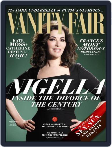 Vanity Fair UK January 14th, 2014 Digital Back Issue Cover