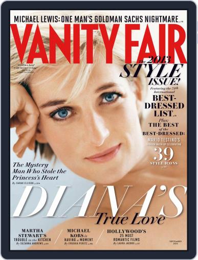 Vanity Fair UK August 6th, 2013 Digital Back Issue Cover