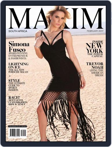 Maxim South Africa February 1st, 2017 Digital Back Issue Cover