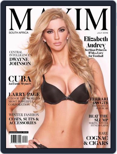 Maxim South Africa June 27th, 2016 Digital Back Issue Cover