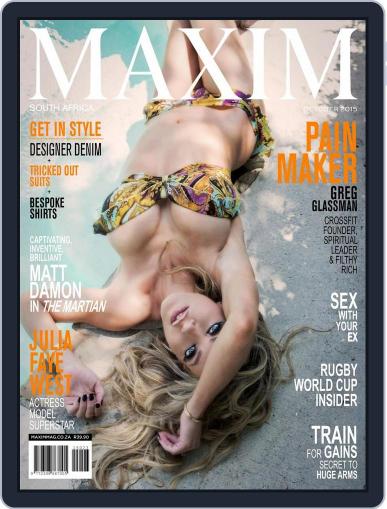 Maxim South Africa October 7th, 2015 Digital Back Issue Cover