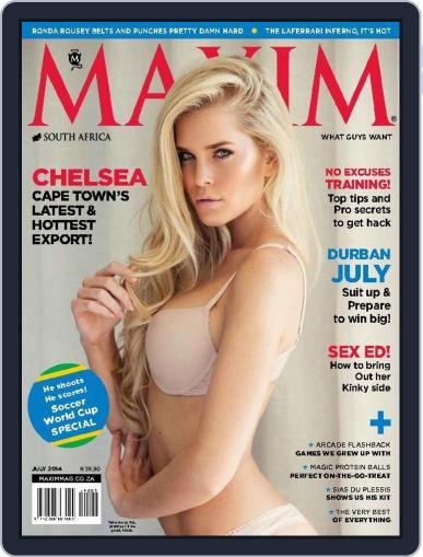 Maxim South Africa June 30th, 2014 Digital Back Issue Cover