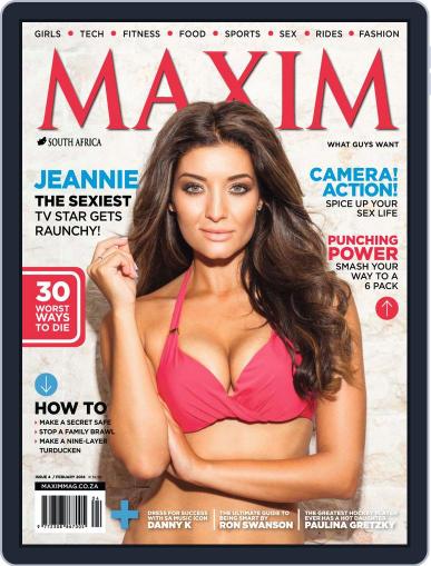 Maxim South Africa January 10th, 2014 Digital Back Issue Cover