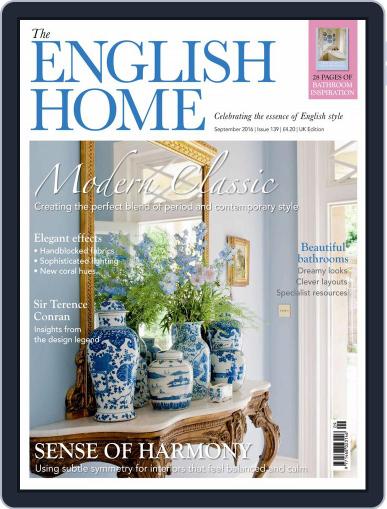 The English Home September 1st, 2016 Digital Back Issue Cover