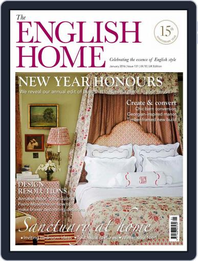 The English Home January 1st, 2016 Digital Back Issue Cover