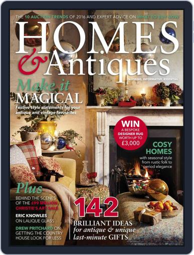 Homes & Antiques January 1st, 2017 Digital Back Issue Cover