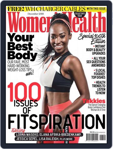 Women's Health South Africa December 1st, 2018 Digital Back Issue Cover