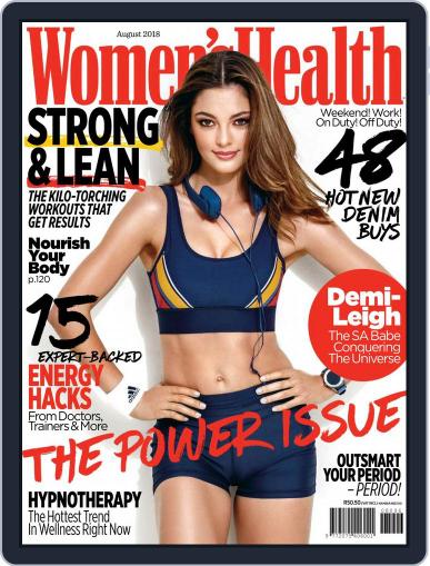 Women's Health South Africa August 1st, 2018 Digital Back Issue Cover