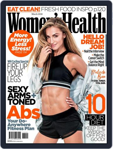 Women's Health South Africa March 1st, 2018 Digital Back Issue Cover