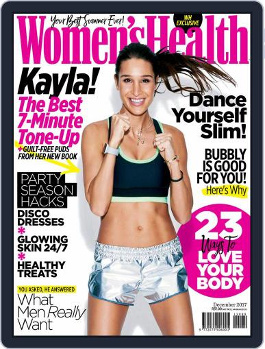 Women's Health South Africa December 1st, 2017 Digital Back Issue Cover