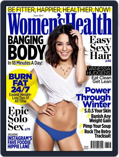 Women's Health South Africa June 1st, 2017 Digital Back Issue Cover