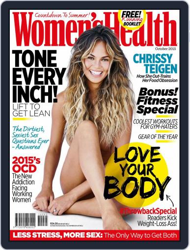 Women's Health South Africa October 1st, 2015 Digital Back Issue Cover