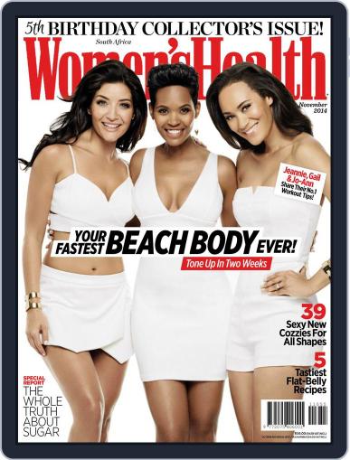 Women's Health South Africa October 21st, 2014 Digital Back Issue Cover