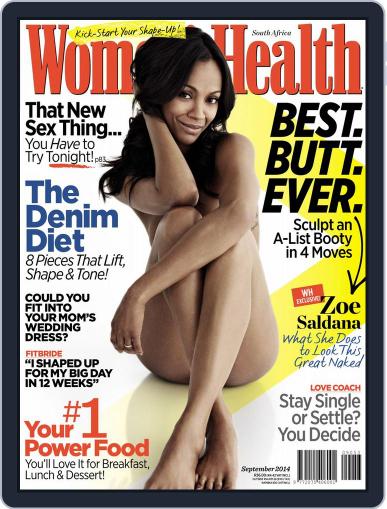 Women's Health South Africa August 17th, 2014 Digital Back Issue Cover