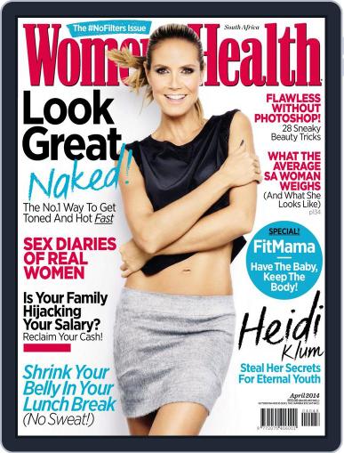 Women's Health South Africa March 23rd, 2014 Digital Back Issue Cover